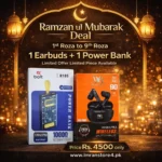 Ramadan Special Deal – Wiwo WB02 Earbuds + Bolt 103 10000mAh Power Bank Bundle